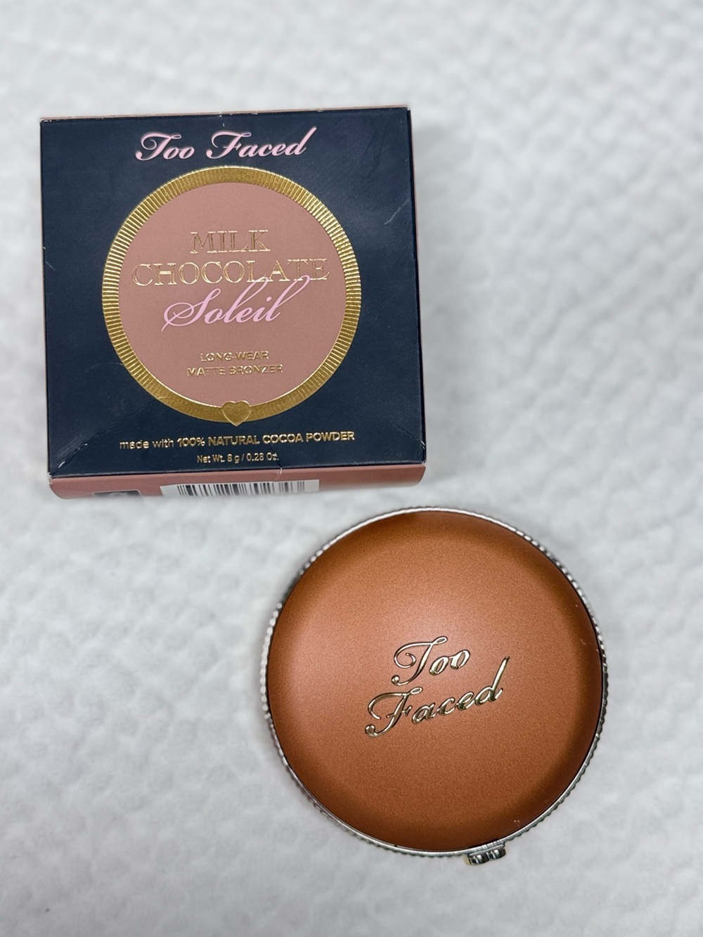 Too Faced Milk Chocolate Soleil Matte Bronzer 0.28 oz Opened Unused